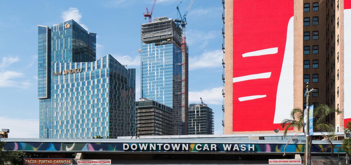 Throwback Thursday Metropolis Fills In The Dtla Skyline Urbanize La